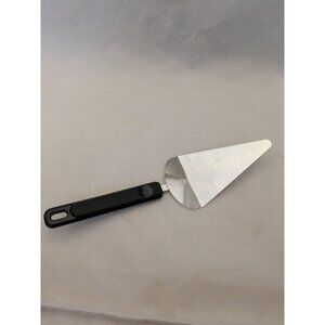 Vintage Chromium Cake Pie Spatula Server 10 1/2" Black Handle